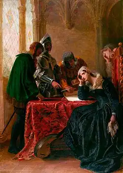 The Abdication of Mary, Queen of Scots by Joseph Severn