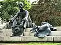 The statue of Attila József