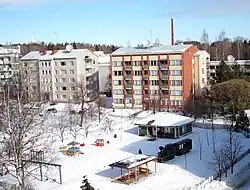 View from the street Kalevankatu to Puistola