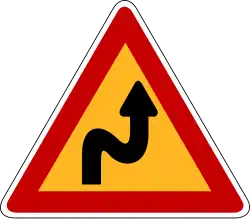 Double bend, the first to the right