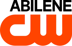 The CW network logo with Abilene above it, right-aligned