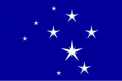 Flag of the Hawaiian people used in Unrepresented Nations and Peoples Organization