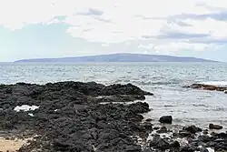 The gently sloping flanks of Kahoʻolawe shield volcano (viewed from Makena on the neighboring island Maui)