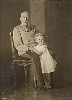 Emperor Franz Joseph I and Otto, 1914[4]