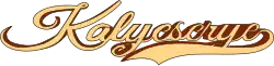 A golden, calligraphic depiction of the show's title.
