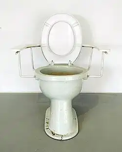 Toilet with backrest, from the series Tender Toilet Bowls (1999)