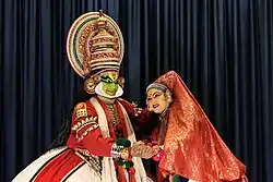 Kathakali performing image