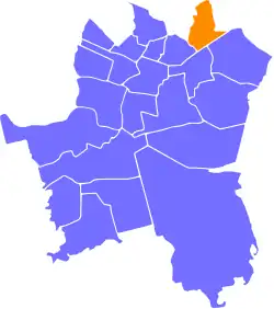 Location of Dąbrówka Mała within Katowice