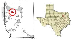 Location of Talty in Kaufman County, Texas