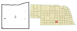 Location of Axtell, Nebraska