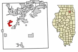 Location of Millbrook in Kendall County, Illinois