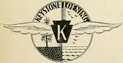Logo for the Keystone Loening Aircraft Corporation