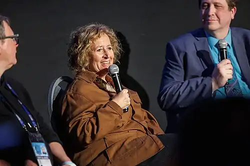 The Librarians director Kim A. Snyder answering questions