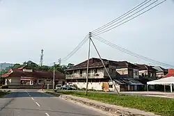 Kinarut town centre and railway station