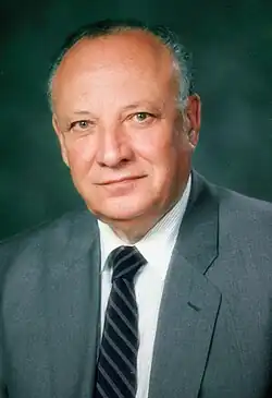 Glafkos Clerides, founder and former leader of DISY (1976–1993) and former President of Cyprus (1993–2003).