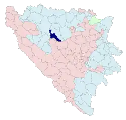 Location within Bosnia and Herzegovina