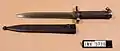 Knife bayonet m/1896 for m/1896 and m/1938 rifles (overall length 330&nbsp;mm/13&nbsp;in)