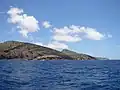 Koko Crater as seen from a boat, with Koko Crater and Makapu'u point