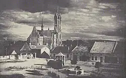 Market square and church
