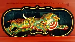 Baku sculpture at the Konnoh Hachimangu Shrine, Shibuya, Tokyo, Japan