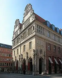 Kontorhaus am Markt in Bremen, repurposed in 1912 as a branch of Disconto-Gesellschaft[7]