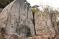 File:Rock-carved Buddhas at Chilbulam hermitage, Namsan in Gyeongju, Korea 03.JPG