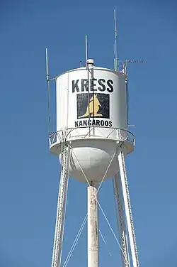 Kress water tower, September 2010