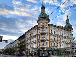 Bolesława Krzywoustego Street in Śródmieście-Zachód.