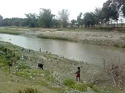 Kumar canal in front of the house