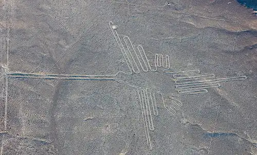 Geoglyphs in the Nazca desert