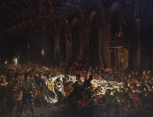 The Murder of the Bishop of Liège by Eugène Delacroix