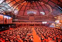 A German awards ceremony with a large crowd