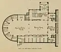 Preliminary plan for the University of Pennsylvania Library (c.1887)