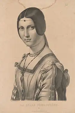 La Belle Ferronière of Leonardo da Vinci (1830s)