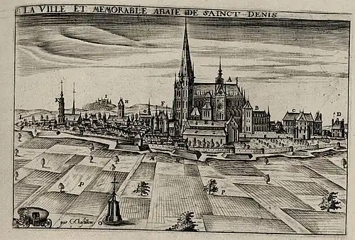 The cathedral in 1655 by Claude Chastillon