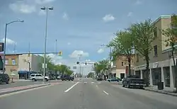 Main Street facing north in downtown Lamar (2007)
