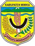 Coat of arms of Mimika Regency