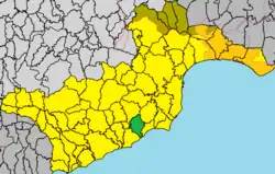 Map showing Kivisili in the Larnaca District