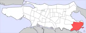 Las Casas subbarrio within Santurce barrio