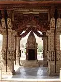 Archways and pillars inside the temple
