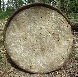 Late 19th century wooden plate from Kungälv municipality, Sweden