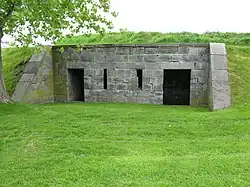 The soldiers' latrines in Fort Lennox.