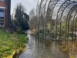 The glasshouses and the River Test, 2022