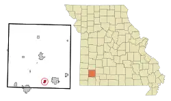Location of Verona, Missouri