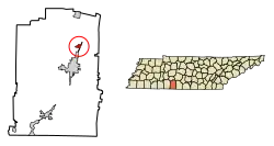 Location of Ethridge stretches from Lawrence and Giles County, Tennessee.