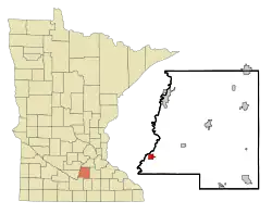 Location of Kasota, Minnesota