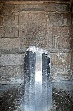 Polygonal Lingam in shore temple 8th century