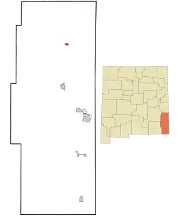 Location of Tatum in Lea County