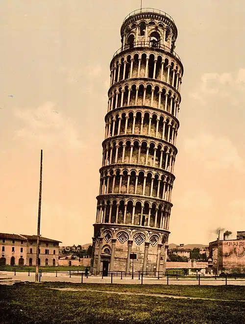 Leaning Tower of Pisa in the 1890s[38]