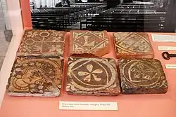 Tiles from Leicester Abbey